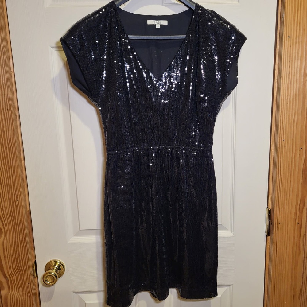 BB Dakota black sequin dress, Size Small